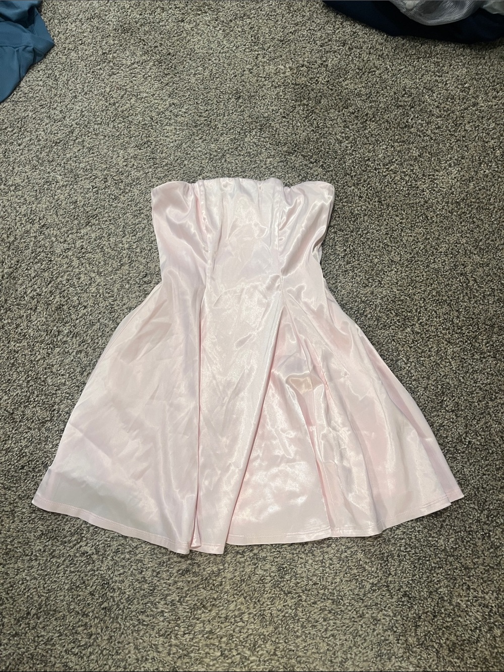 Lucy in the Sky Light Pink Strapless Party Dress